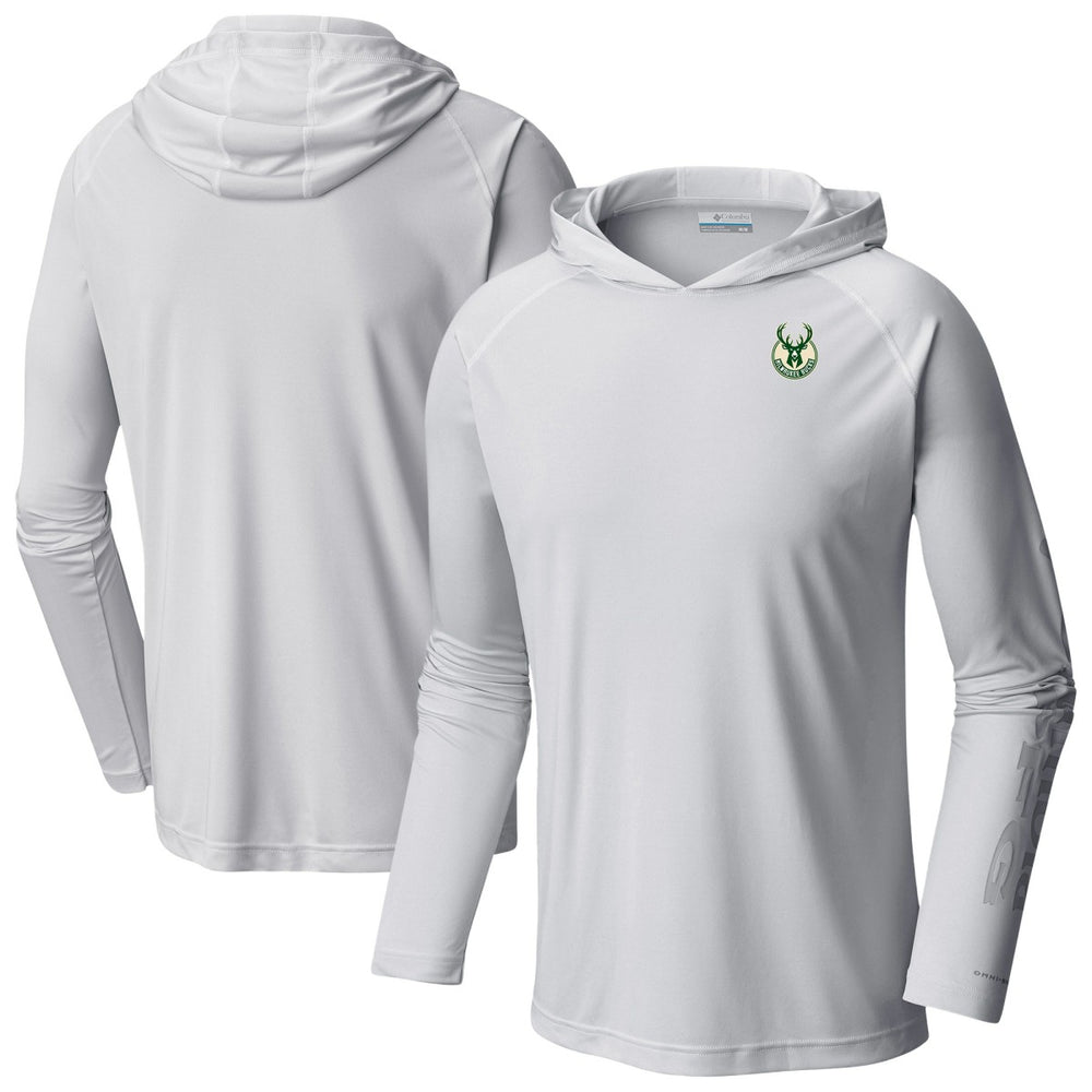 Columbia - Milwaukee Bucks PFG Super Terminal Tackle Hoodie - White