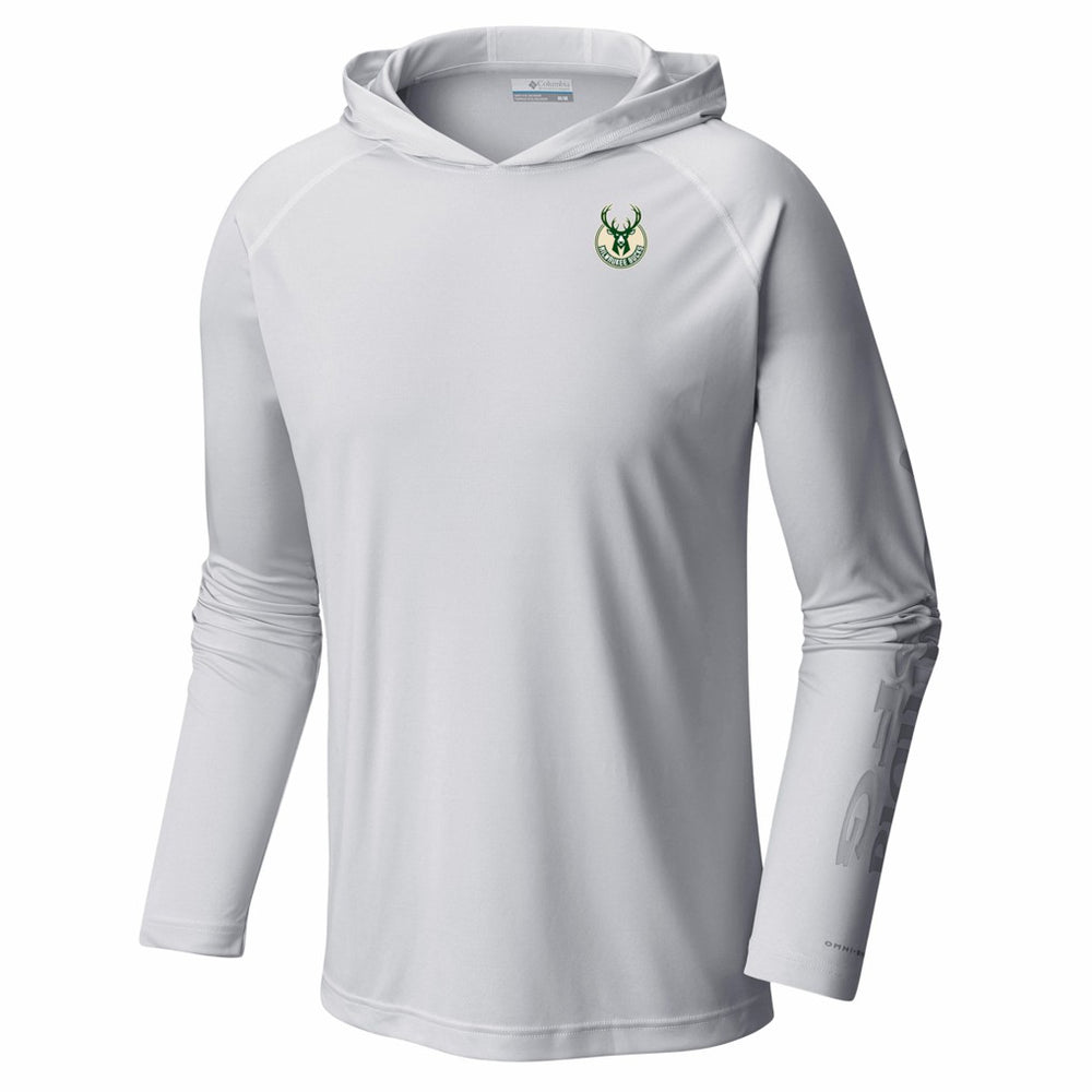 Columbia - Milwaukee Bucks PFG Super Terminal Tackle Hoodie - White