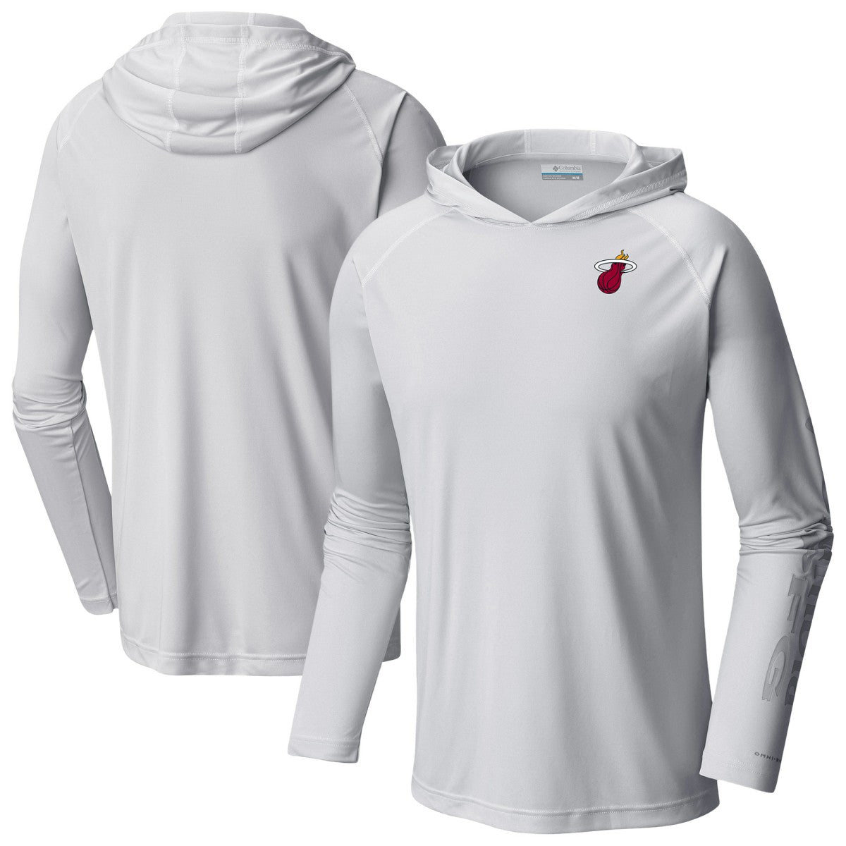 Columbia - Miami Heat PFG Super Terminal Tackle Hoodie - White