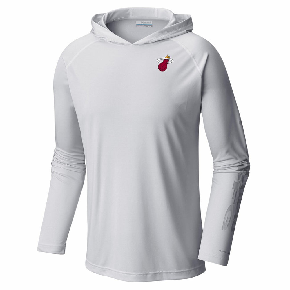 Columbia - Miami Heat PFG Super Terminal Tackle Hoodie - White