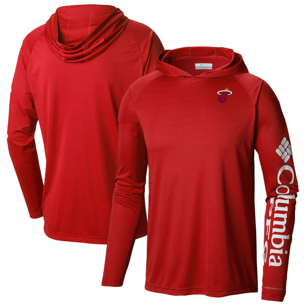 Columbia - Miami Heat PFG Super Terminal Tackle Hoodie - Red