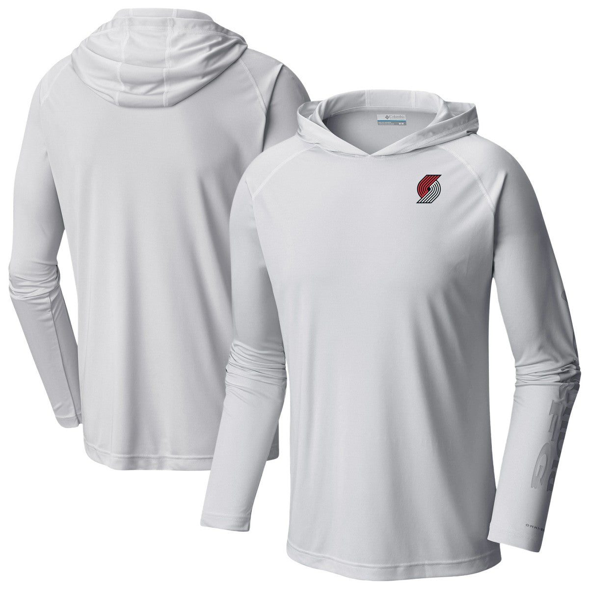 Columbia - Portland Trail Blazers PFG Super Terminal Tackle Hoodie - White