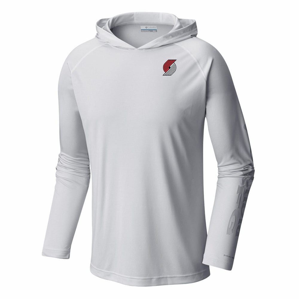 Columbia - Portland Trail Blazers PFG Super Terminal Tackle Hoodie - White