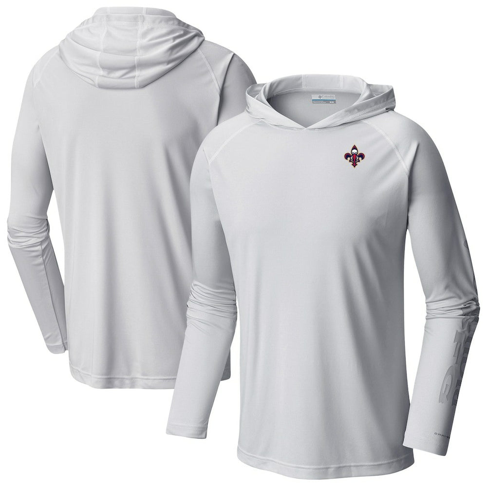 Columbia - New Orleans Pelicans PFG Super Terminal Tackle Hoodie - White