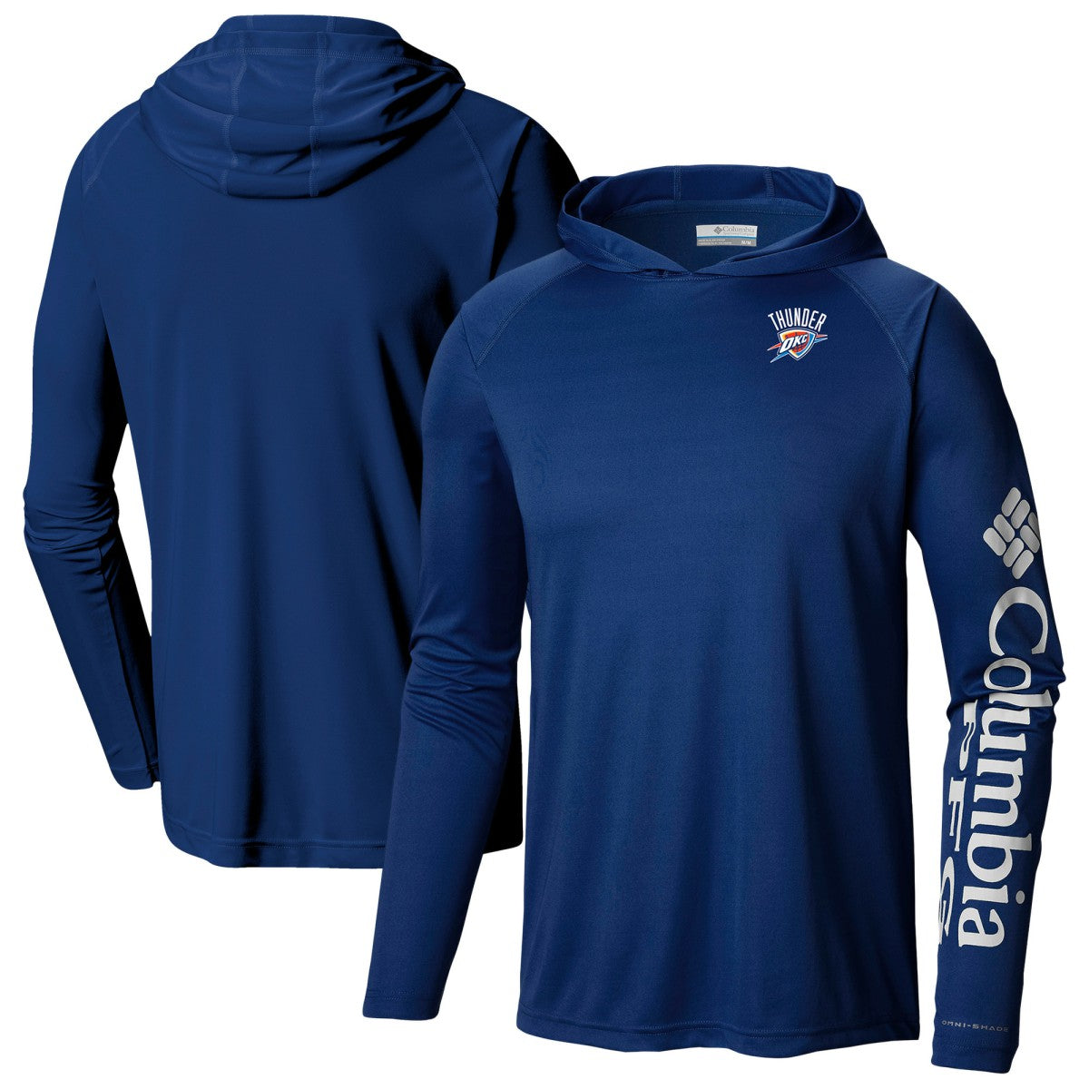 Columbia - Oklahoma City Thunder PFG Super Terminal Tackle Hoodie - Navy