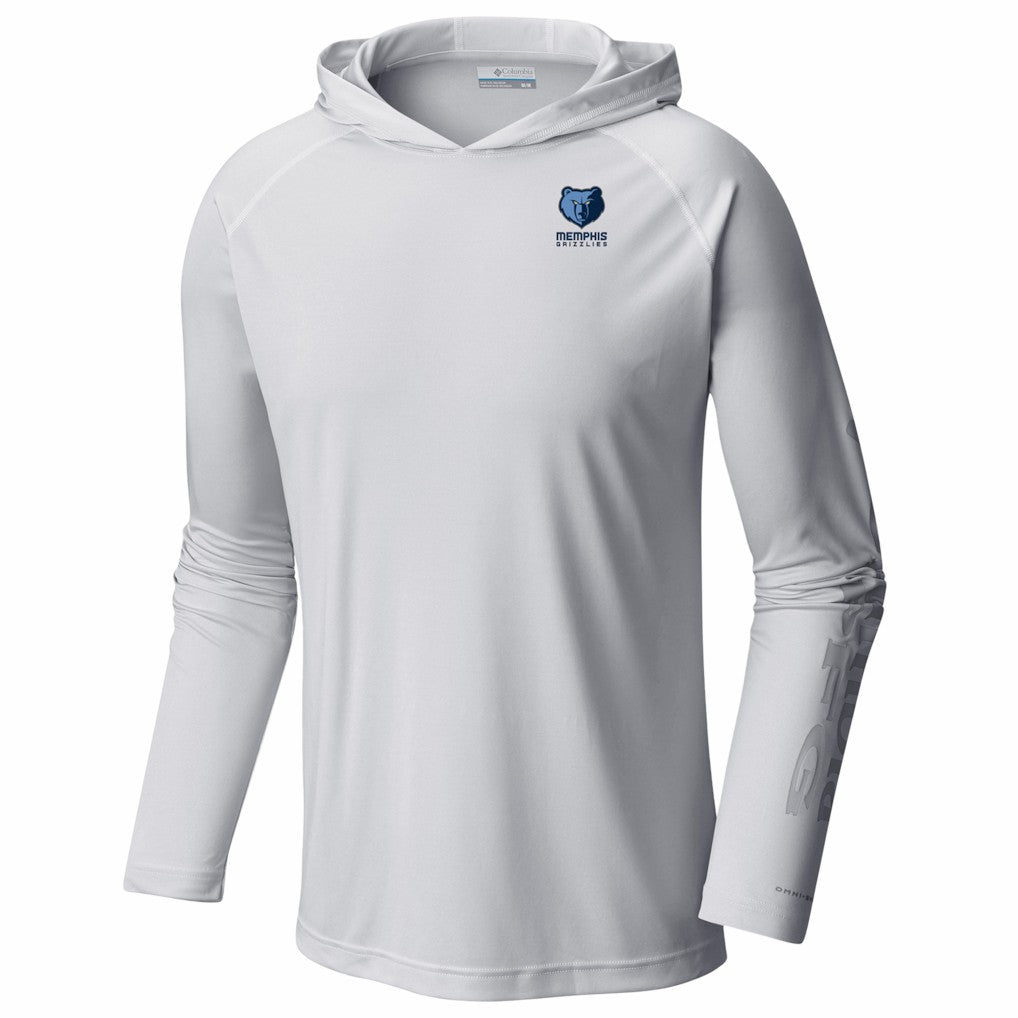 Columbia - Memphis Grizzlies PFG Super Terminal Tackle Hoodie - White