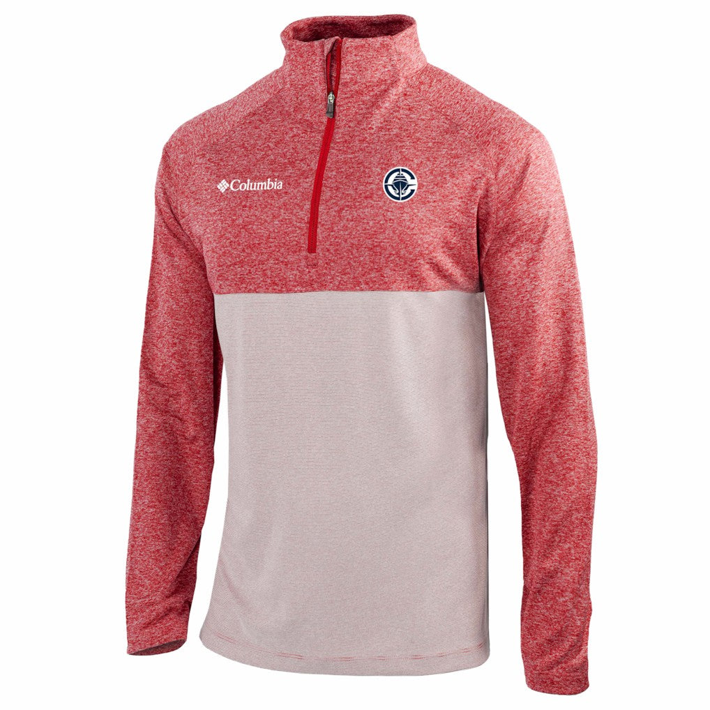 Columbia - LA Clippers Omni-Wick Rockin' It Quarter-Zip Top - Red