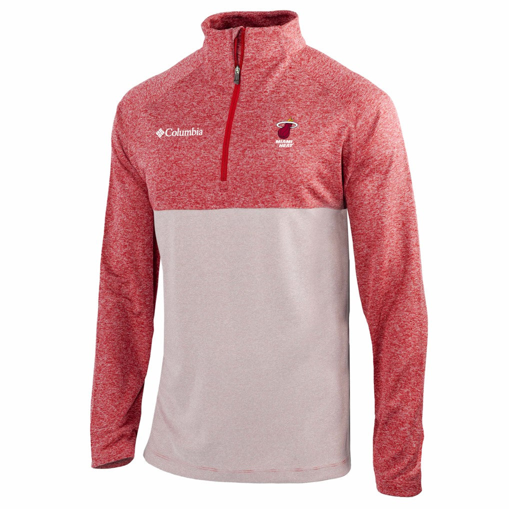 Columbia - Miami Heat Omni-Wick Rockin' It Quarter-Zip Top - Red