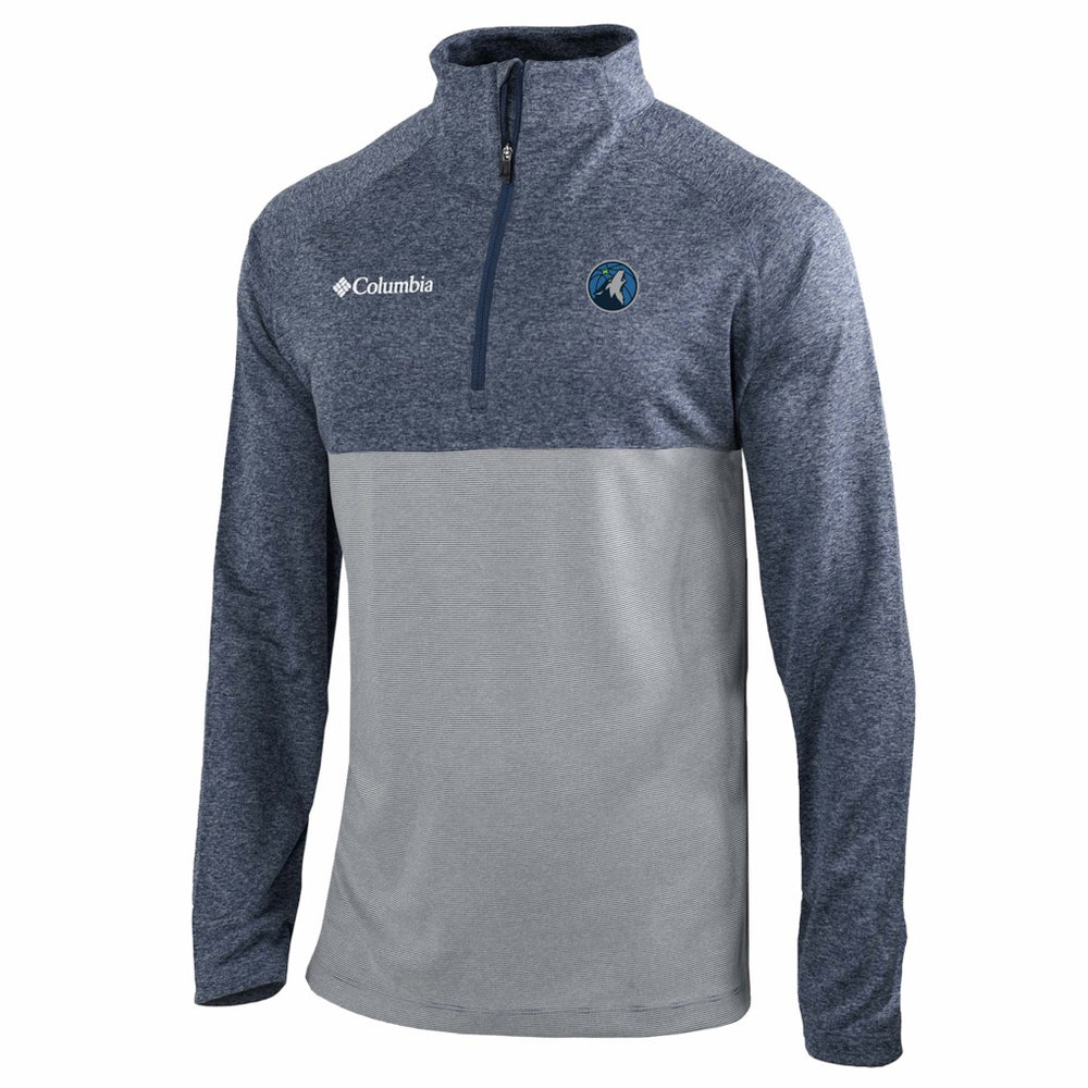 Columbia - Minnesota Timberwolves Omni-Wick Rockin' It Quarter-Zip Top - Navy