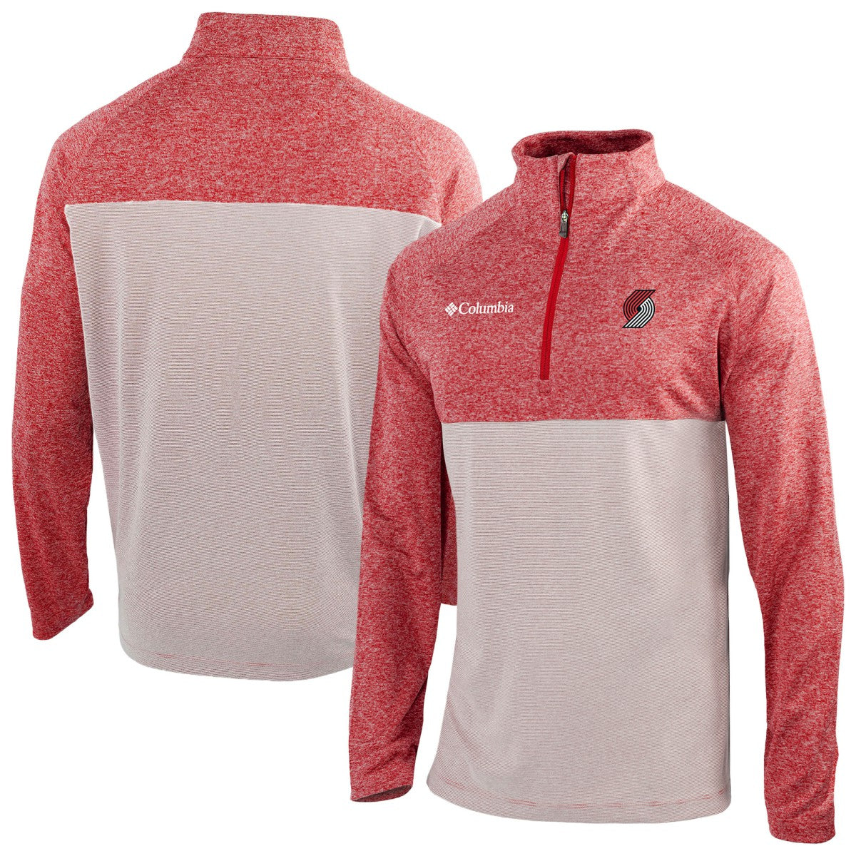 Columbia - Portland Trail Blazers Omni-Wick Rockin' It Quarter-Zip Top - Red