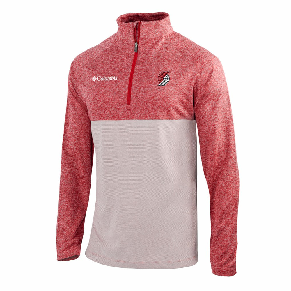 Columbia - Portland Trail Blazers Omni-Wick Rockin' It Quarter-Zip Top - Red