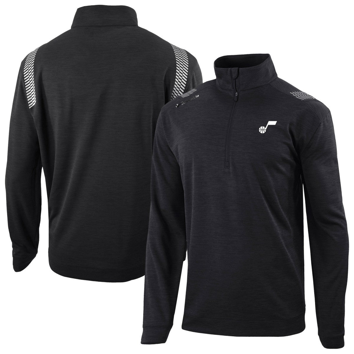 Columbia - Utah Jazz Oakland Downs Omni-Wick Quarter-Zip Top - Black