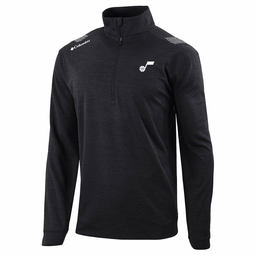 Columbia - Utah Jazz Oakland Downs Omni-Wick Quarter-Zip Top - Black