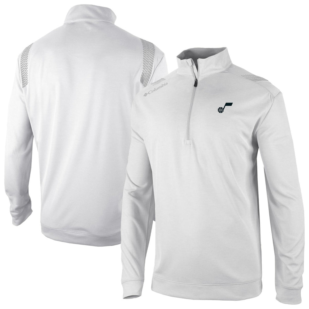 Columbia - Utah Jazz Oakland Downs Omni-Wick Quarter-Zip Top - White