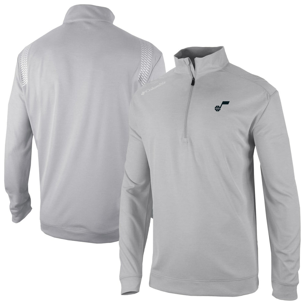 Columbia - Utah Jazz Oakland Downs Omni-Wick Quarter-Zip Top - Gray