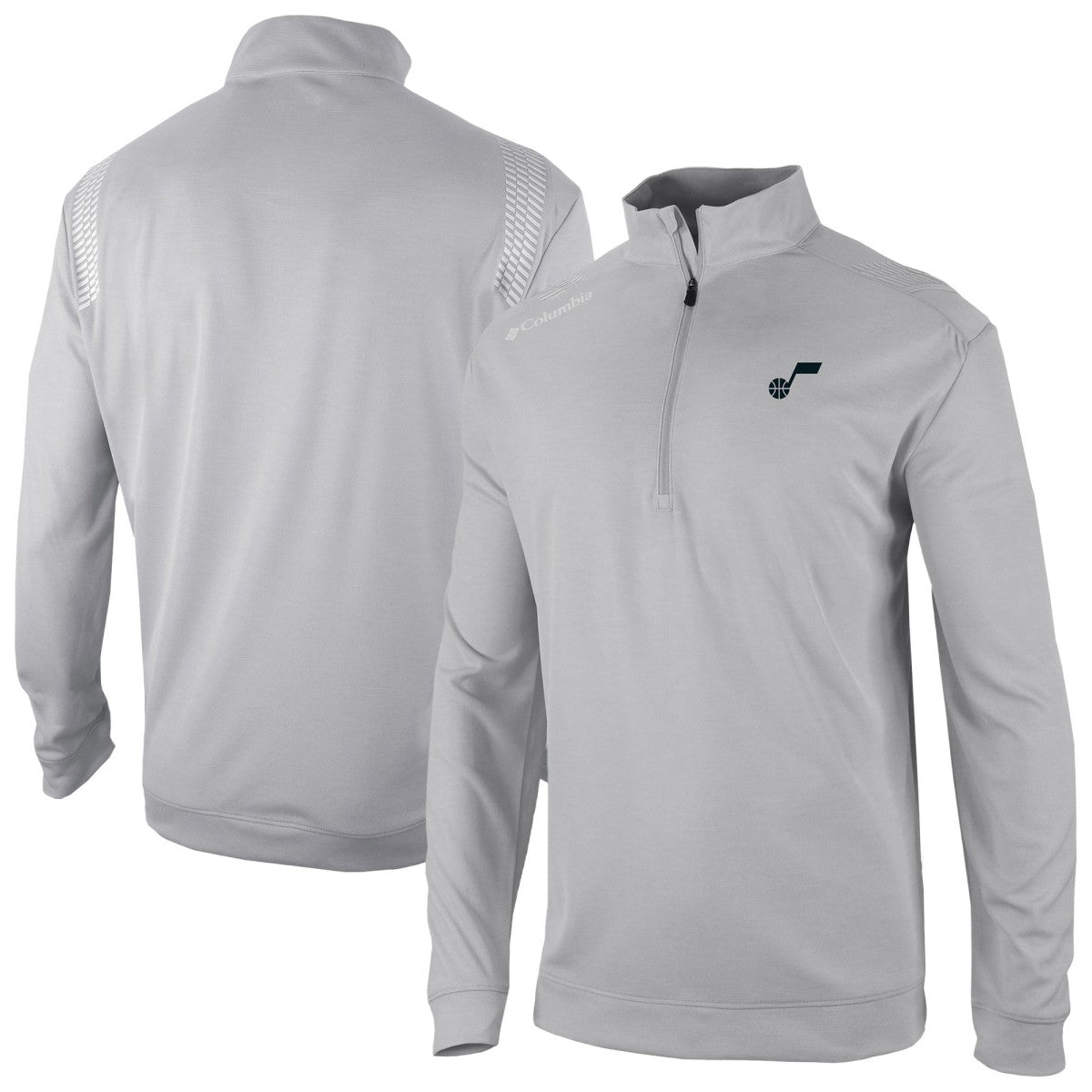 Columbia - Utah Jazz Oakland Downs Omni-Wick Quarter-Zip Top - Gray