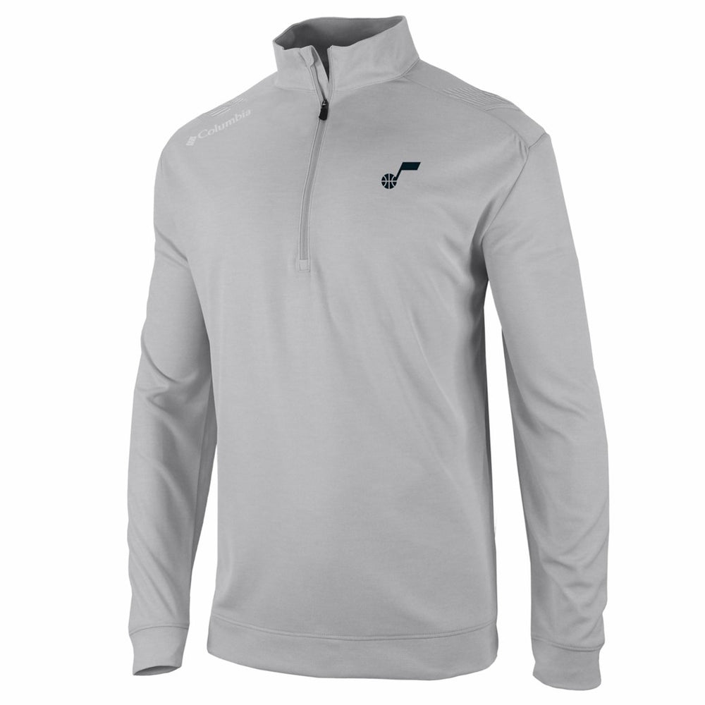 Columbia - Utah Jazz Oakland Downs Omni-Wick Quarter-Zip Top - Gray