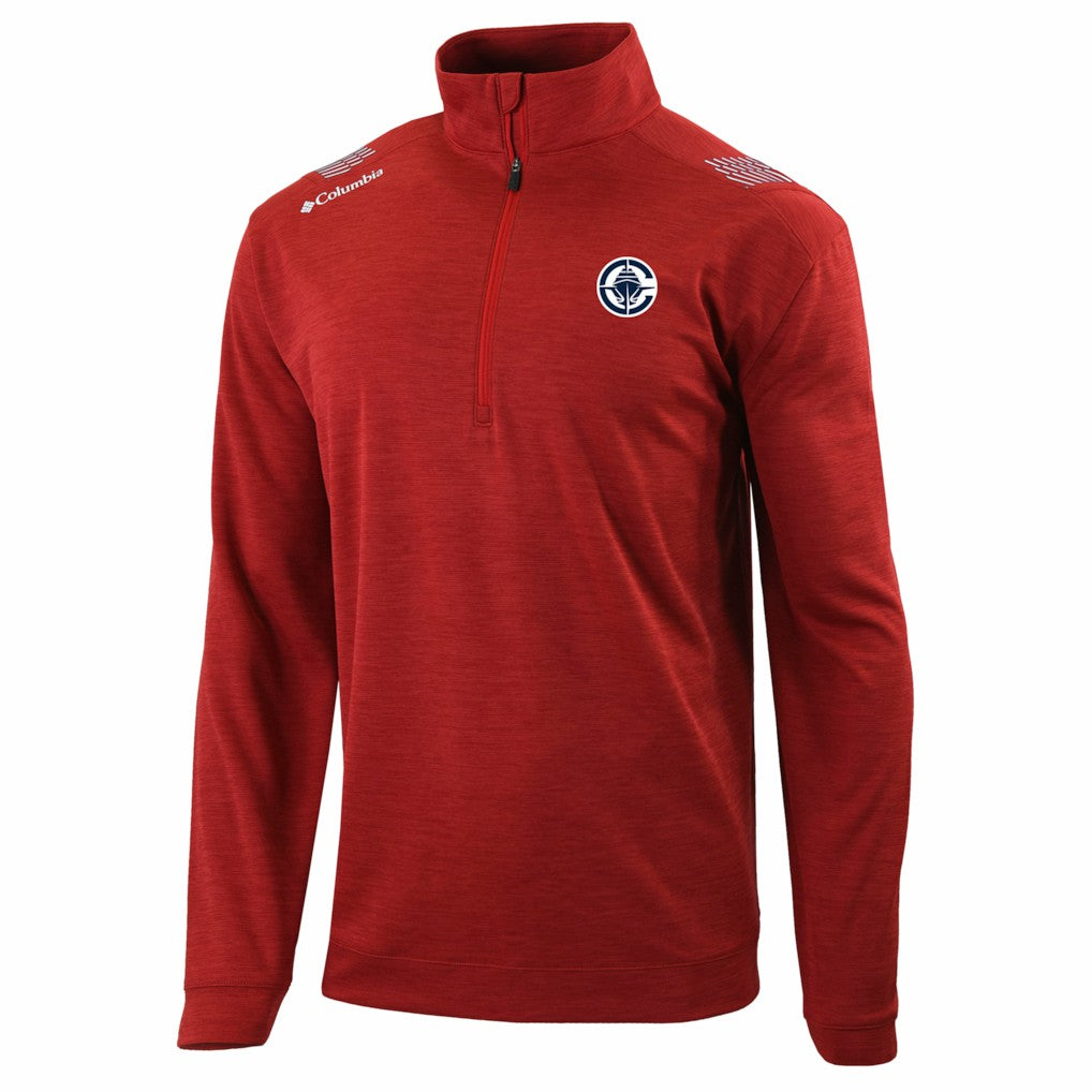 Columbia - LA Clippers Oakland Downs Omni-Wick Quarter-Zip Top - Red