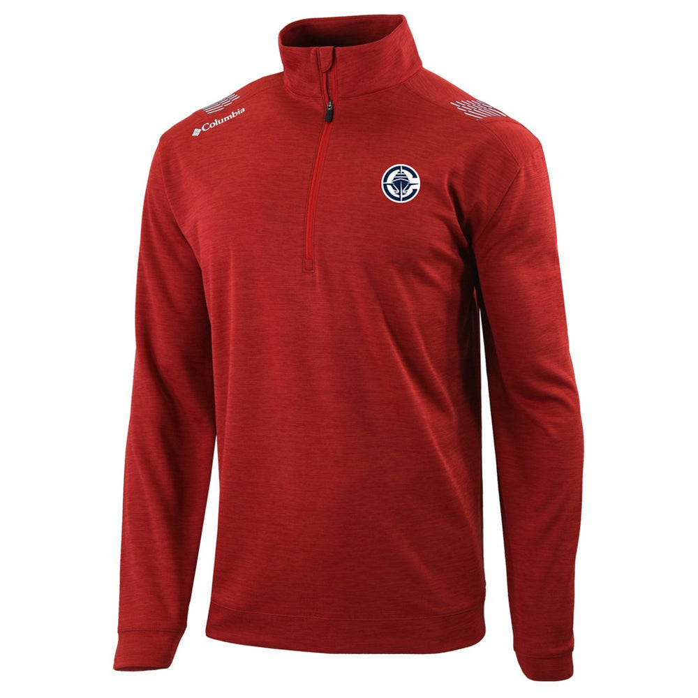 Columbia - LA Clippers Oakland Downs Omni-Wick Quarter-Zip Top - Red