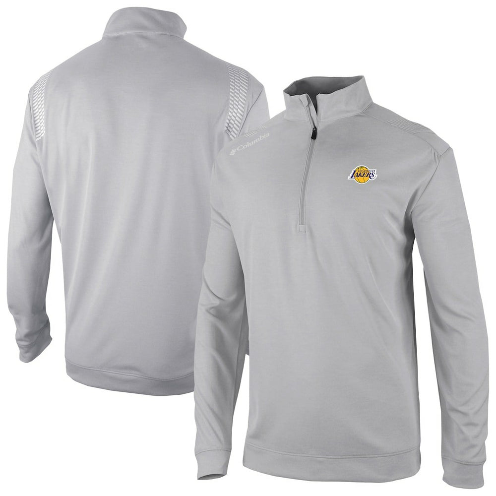 Columbia - Los Angeles Lakers Oakland Downs Omni-Wick Quarter-Zip Top - Gray