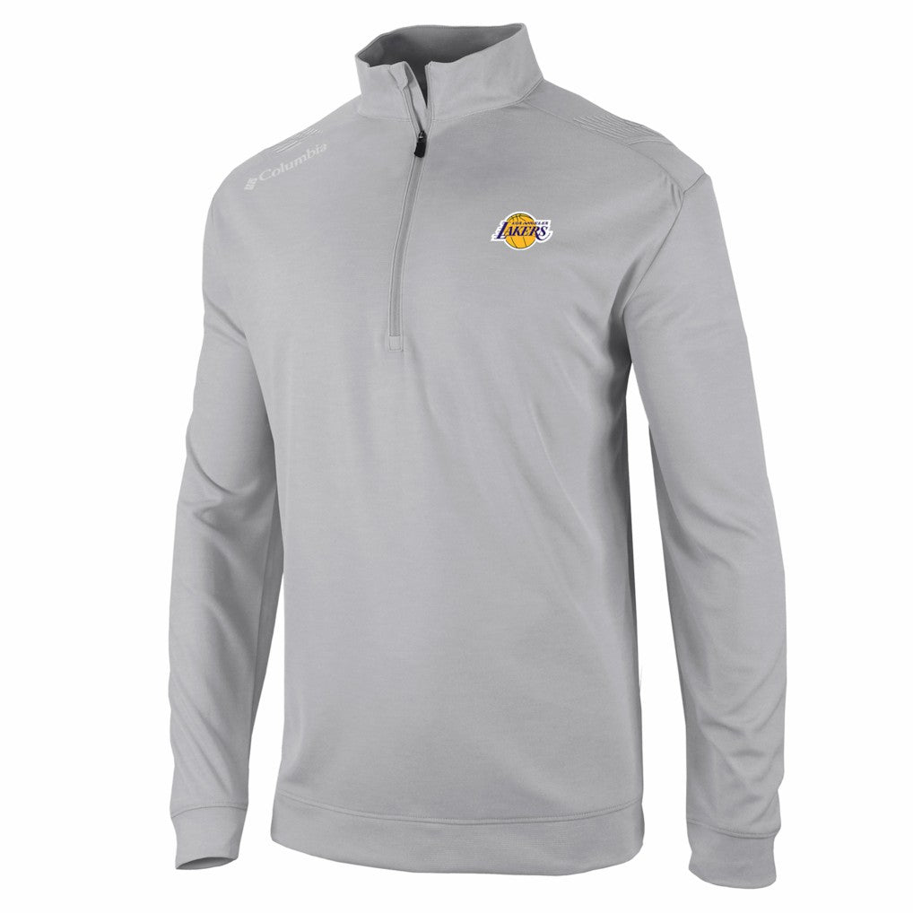 Columbia - Los Angeles Lakers Oakland Downs Omni-Wick Quarter-Zip Top - Gray