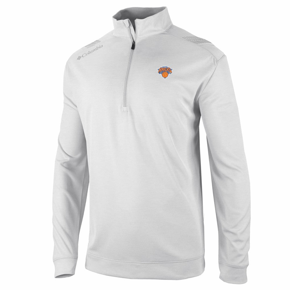 Columbia - New York Knicks Oakland Downs Omni-Wick Quarter-Zip Top - White
