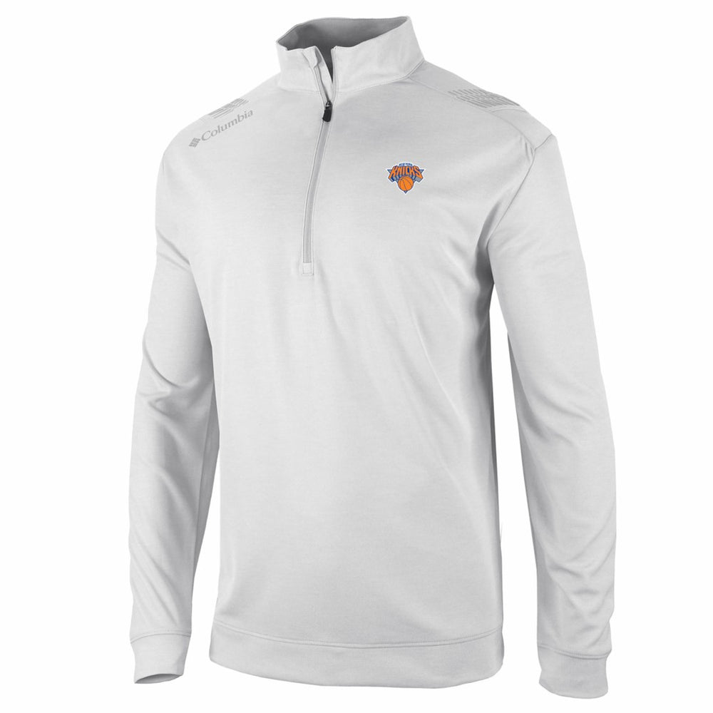 Columbia - New York Knicks Oakland Downs Omni-Wick Quarter-Zip Top - White