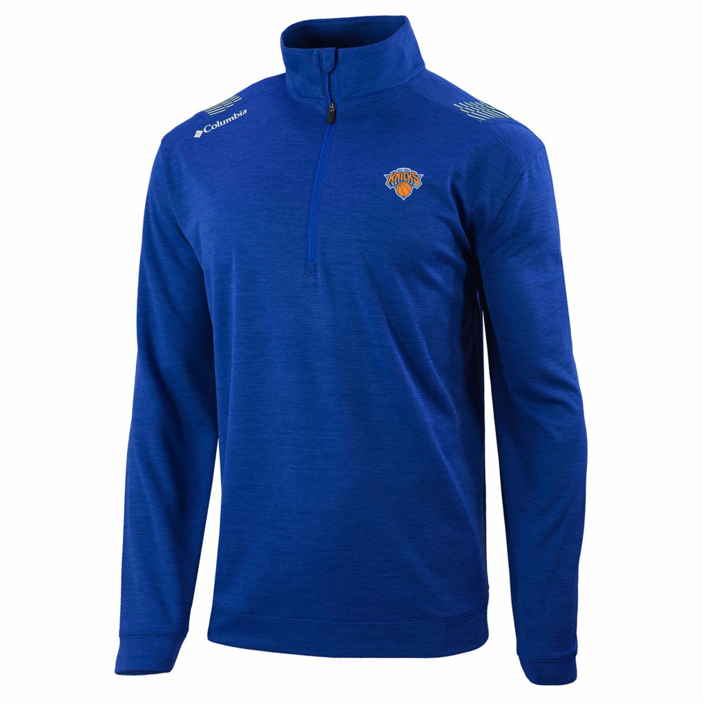 Columbia - New York Knicks Oakland Downs Omni-Wick Quarter-Zip Top - Blue