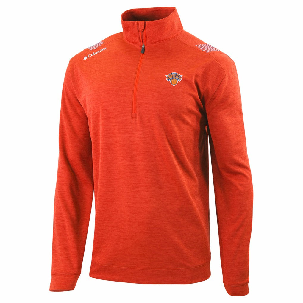 Columbia - New York Knicks Oakland Downs Omni-Wick Quarter-Zip Top - Orange