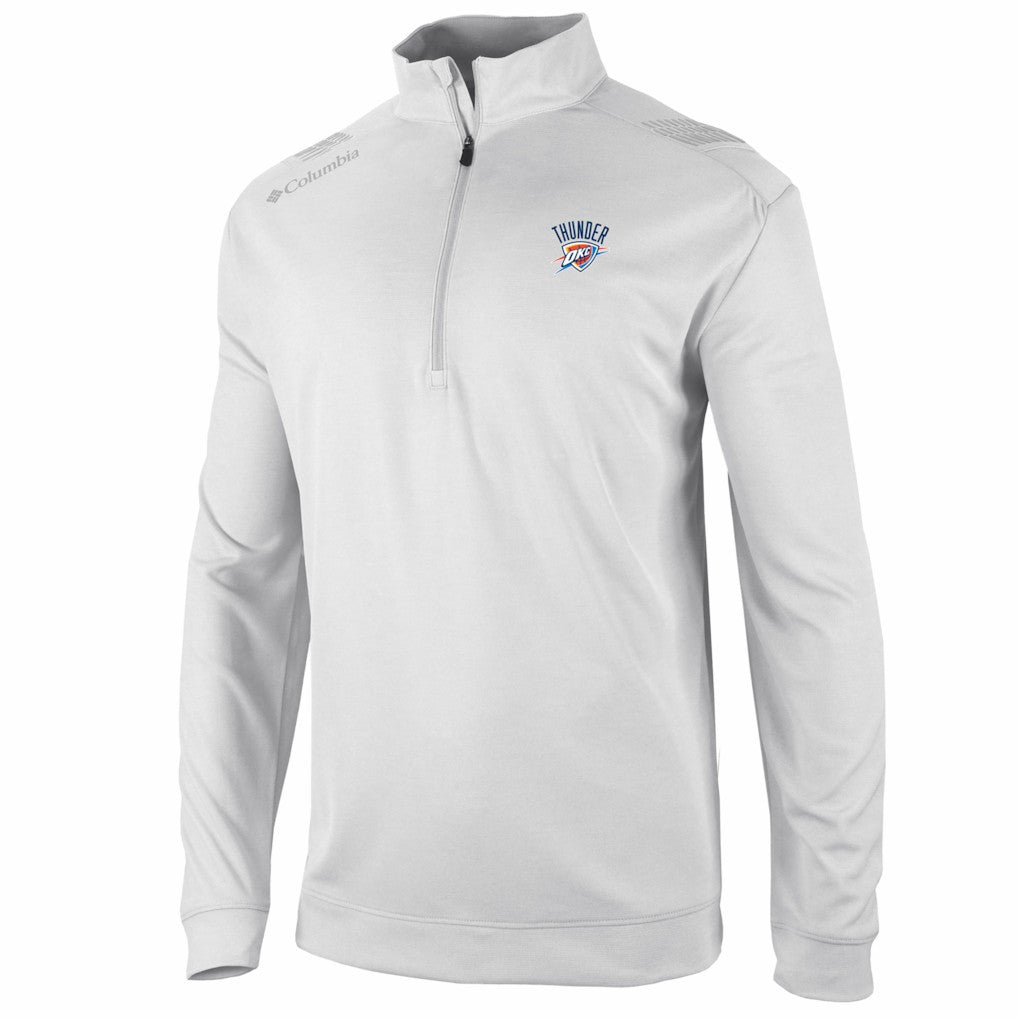 Columbia - Oklahoma City Thunder Oakland Downs Omni-Wick Quarter-Zip Top - White