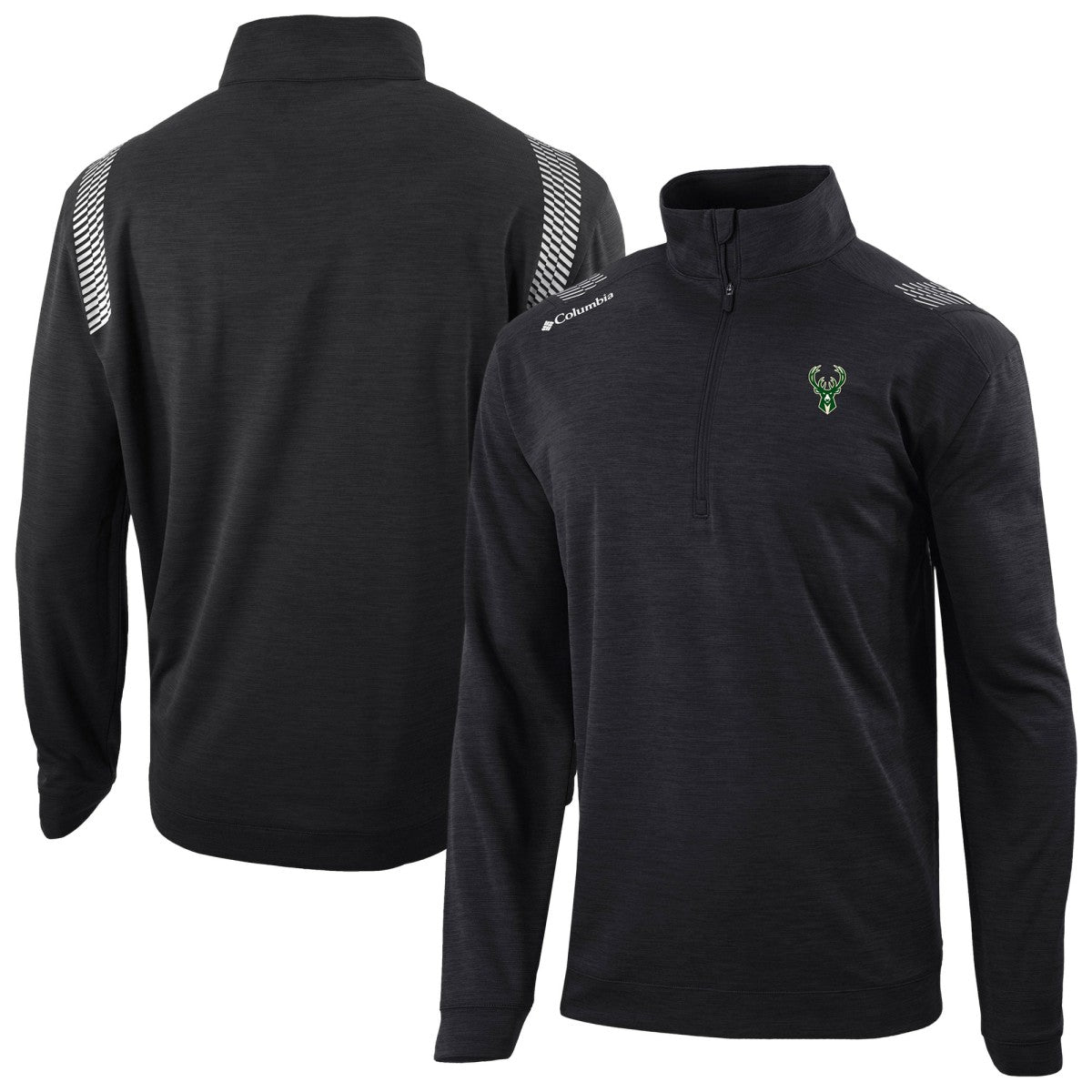 Columbia - Milwaukee Bucks Oakland Downs Omni-Wick Quarter-Zip Top - Black