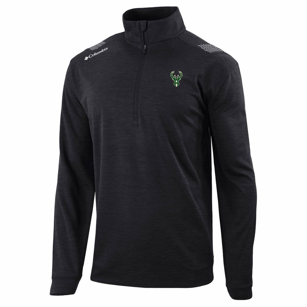 Columbia - Milwaukee Bucks Oakland Downs Omni-Wick Quarter-Zip Top - Black