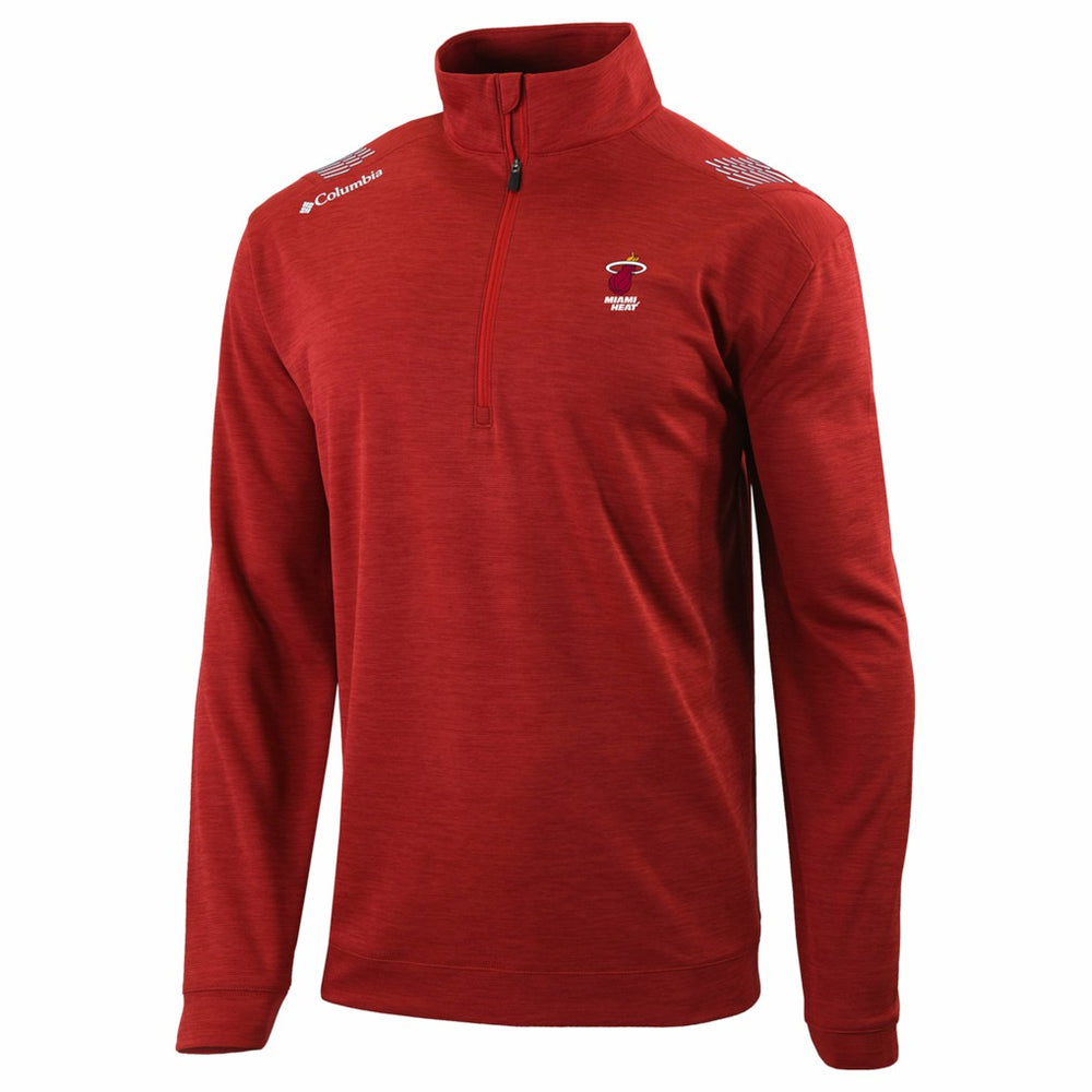 Columbia - Miami Heat Oakland Downs Omni-Wick Quarter-Zip Top - Red