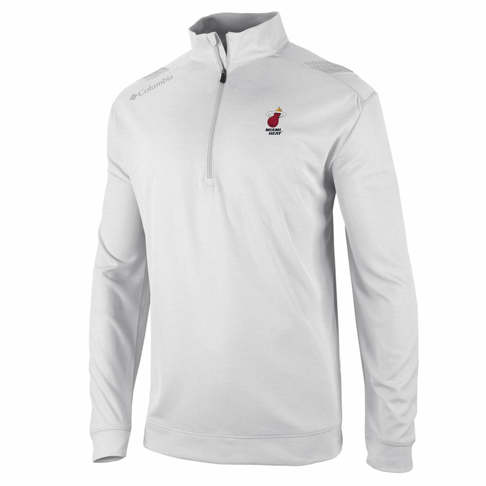 Columbia - Miami Heat Oakland Downs Omni-Wick Quarter-Zip Top - White