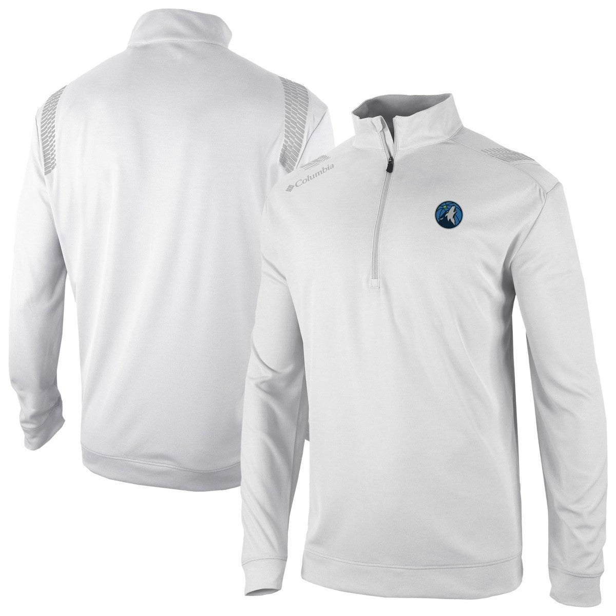 Columbia - Minnesota Timberwolves Oakland Downs Omni-Wick Quarter-Zip Top - White