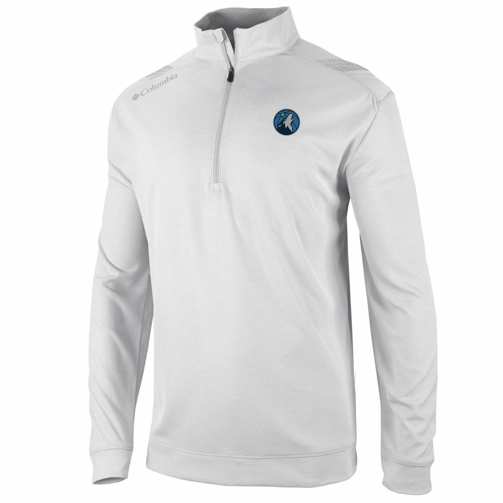 Columbia - Minnesota Timberwolves Oakland Downs Omni-Wick Quarter-Zip Top - White