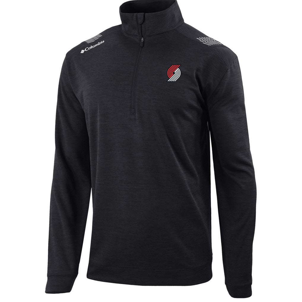 Columbia - Portland Trail Blazers Oakland Downs Omni-Wick Quarter-Zip Top - Black