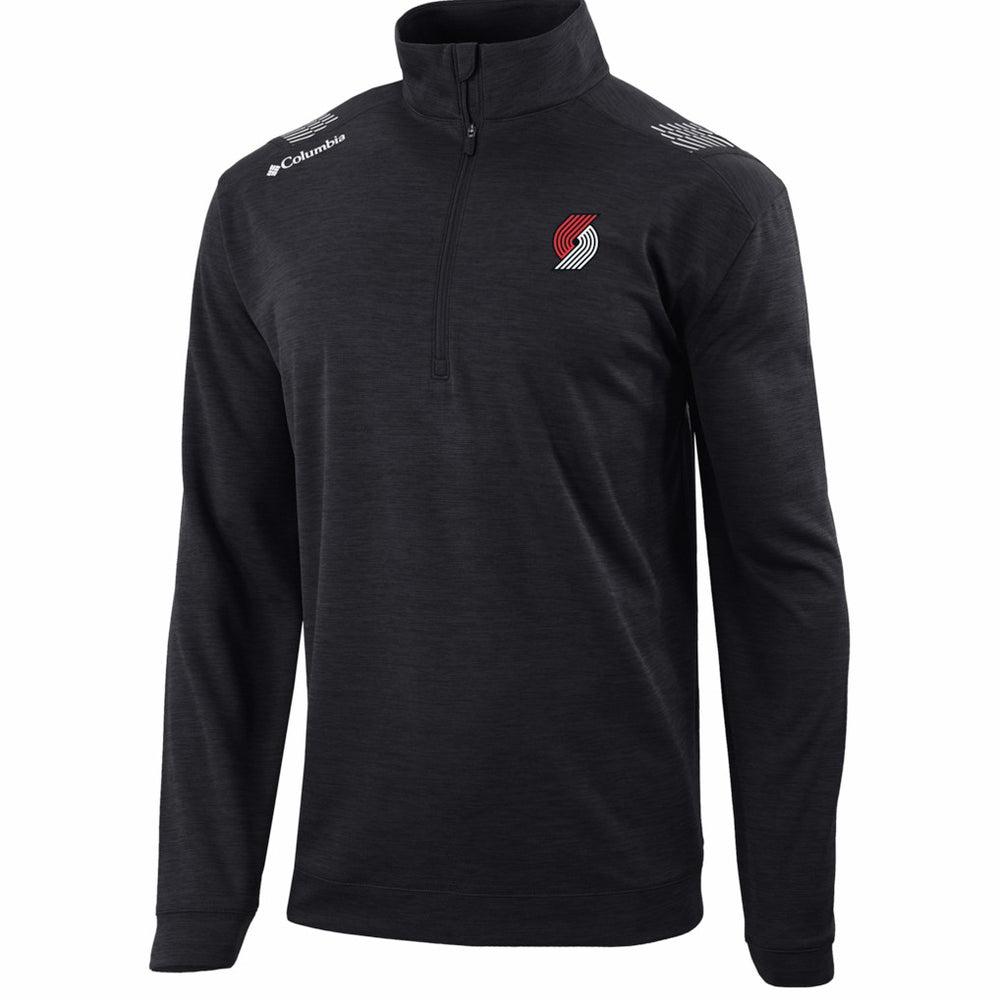 Columbia - Portland Trail Blazers Oakland Downs Omni-Wick Quarter-Zip Top - Black