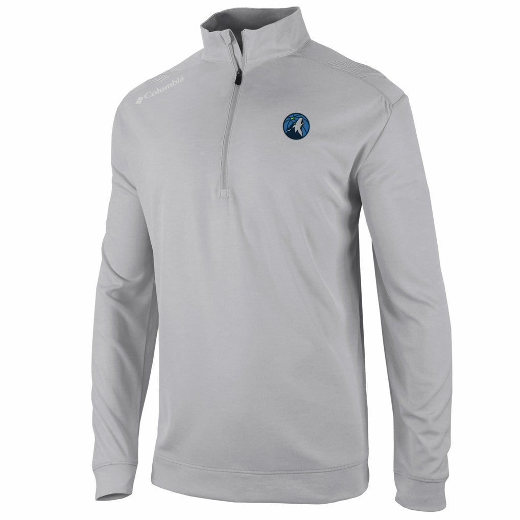 Columbia - Minnesota Timberwolves Oakland Downs Omni-Wick Quarter-Zip Top - Gray