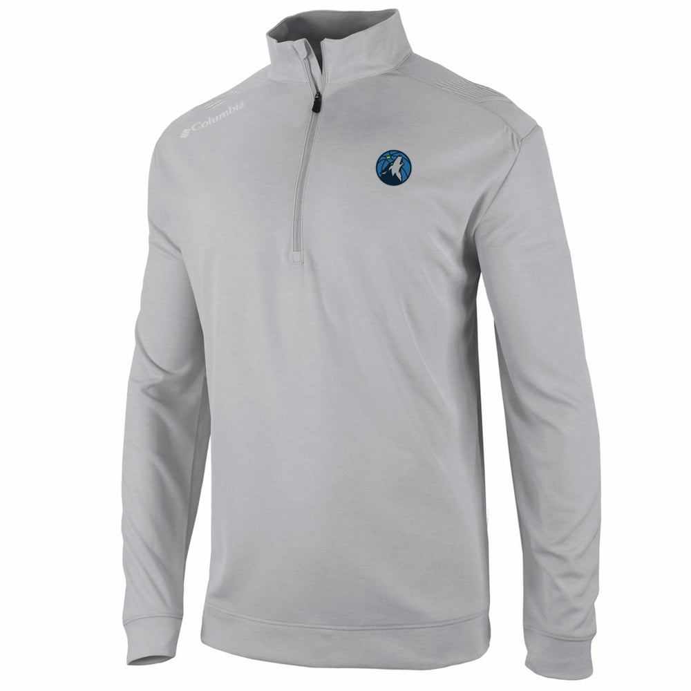 Columbia - Minnesota Timberwolves Oakland Downs Omni-Wick Quarter-Zip Top - Gray