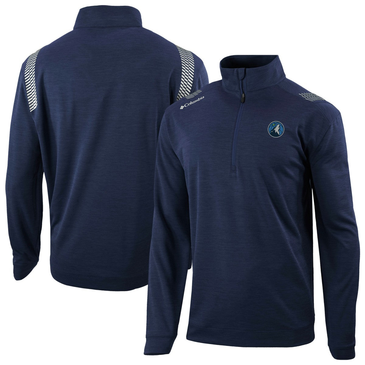 Columbia - Minnesota Timberwolves Oakland Downs Omni-Wick Quarter-Zip Top - Navy
