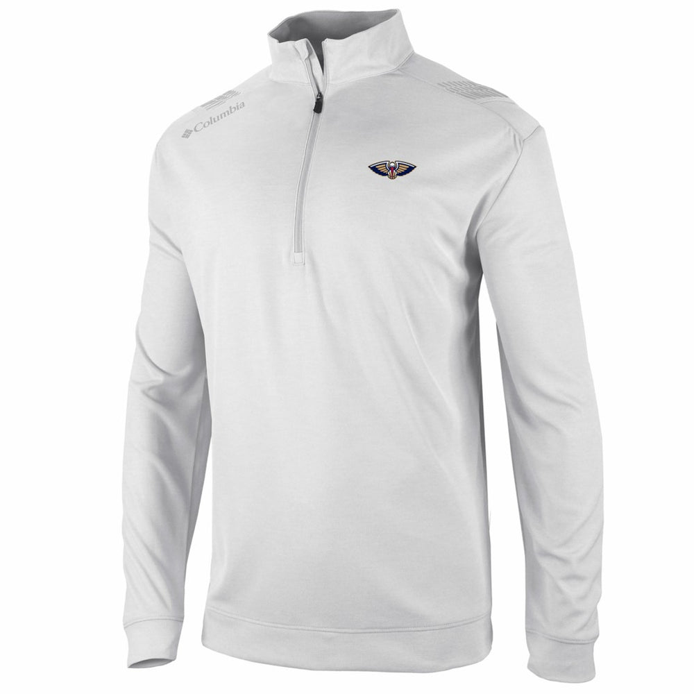 Columbia - New Orleans Pelicans Oakland Downs Omni-Wick Quarter-Zip Top - White