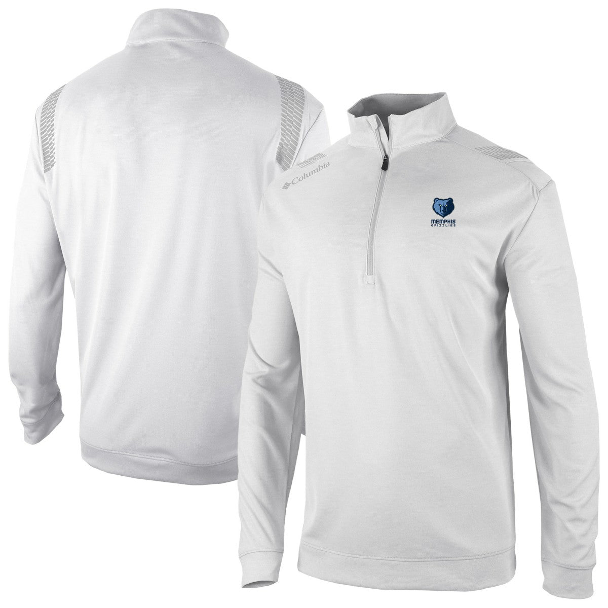 Columbia - Memphis Grizzlies Oakland Downs Omni-Wick Quarter-Zip Top - White