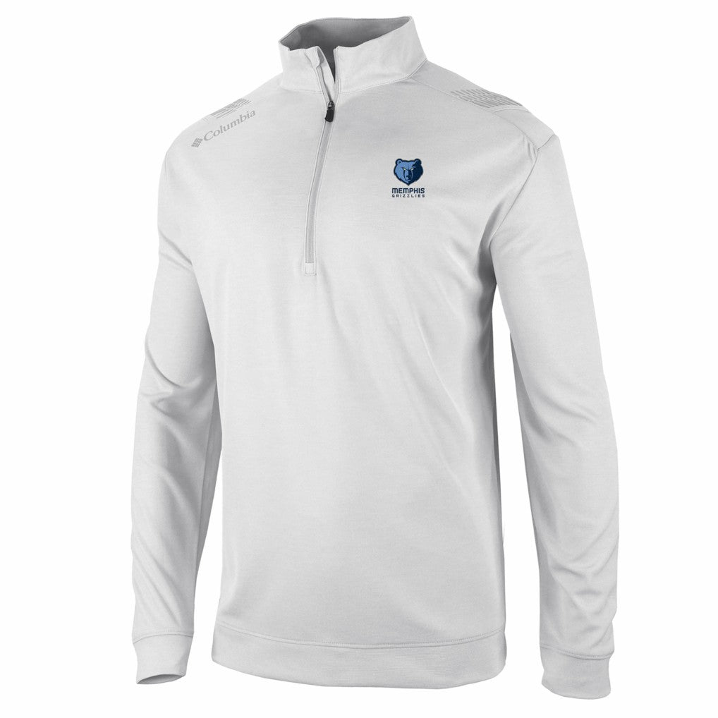 Columbia - Memphis Grizzlies Oakland Downs Omni-Wick Quarter-Zip Top - White