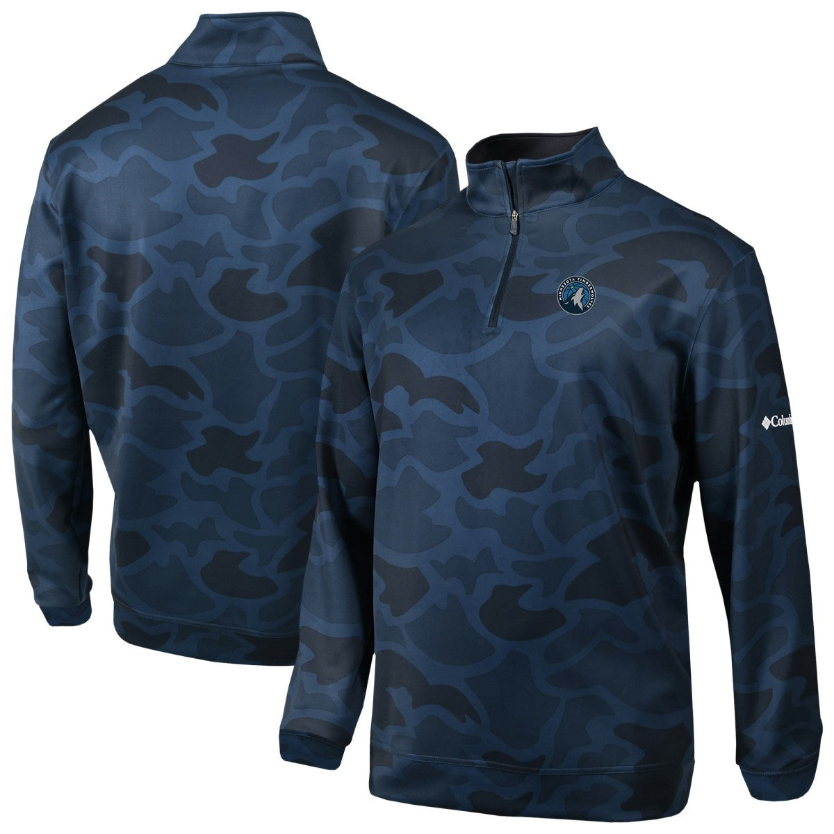 Columbia - Minnesota Timberwolves Wickham Hills Omni-Wick Quarter-Zip Jacket - Navy