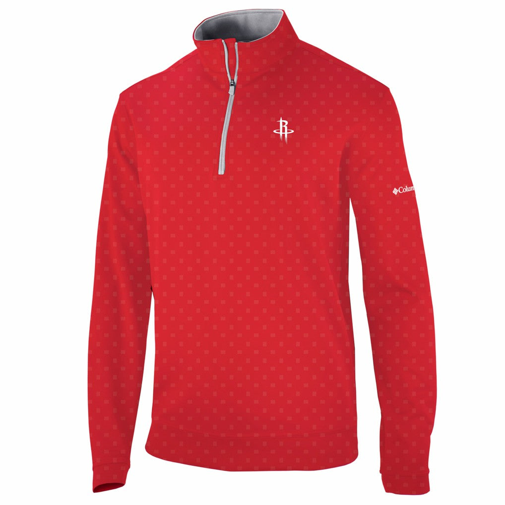 Columbia - Houston Rockets Wickham Hills Omni-Wick Quarter-Zip Jacket - Red