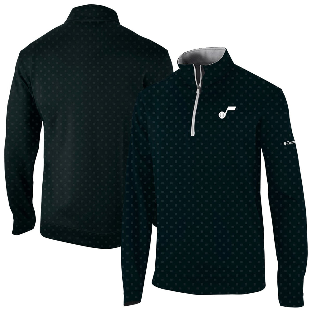Columbia - Utah Jazz Wickham Hills Omni-Wick Quarter-Zip Jacket - Black