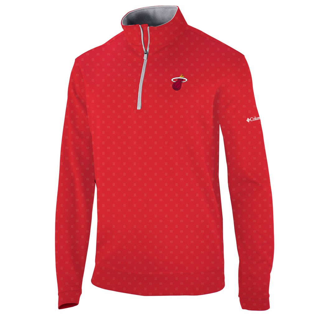 Columbia - Miami Heat Wickham Hills Omni-Wick Quarter-Zip Jacket - Red