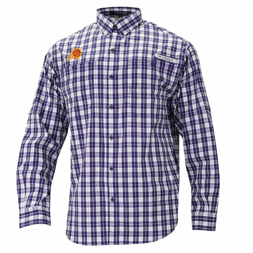 Columbia - Phoenix Suns Super Tamiami Omni-Shade Long Sleeve Button-Down Shirt - Purple
