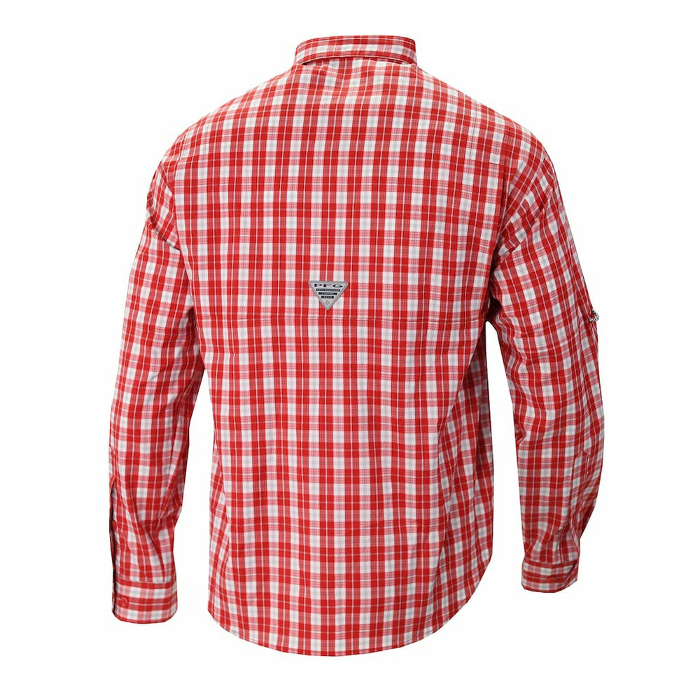 Columbia - Houston Rockets Super Tamiami Omni-Shade Long Sleeve Button-Down Shirt - Red